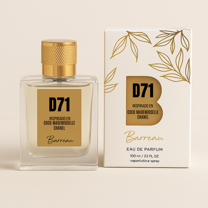 Fragancia D71: Inspiracion Coco Mademoiselle de Chanel