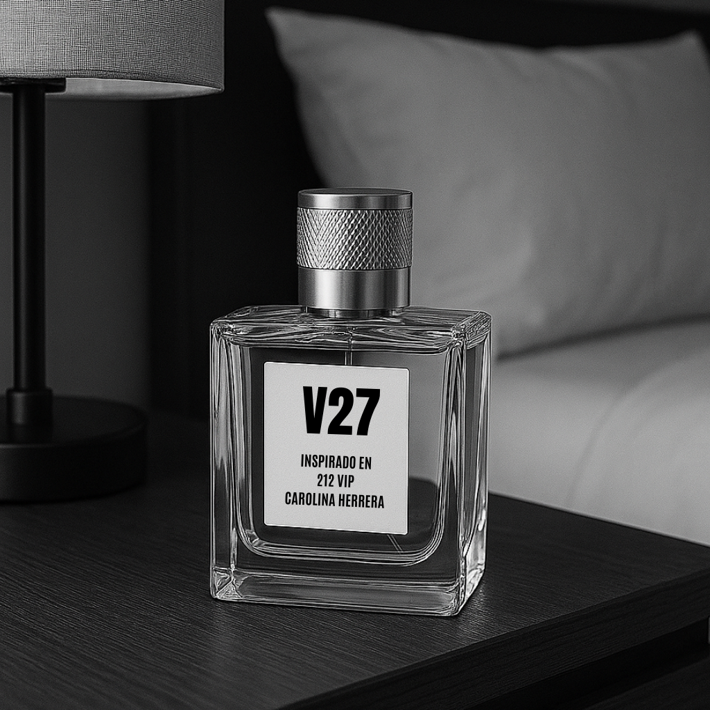 Fragancia V27: Inspiracion 212 VIP Men – Carolina Herrera.